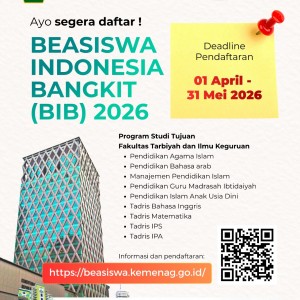 Ayo segera daftar! Beasiswa Indonesia Bangkit (BIB) 2026